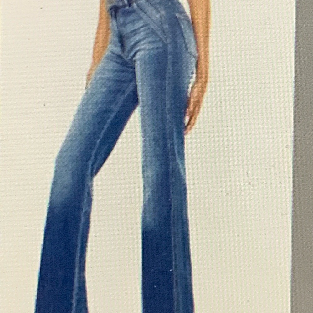KanCan Blue Flare Wide Leg Jeans